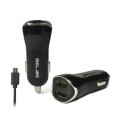 Beline Ład. sam. 2xUSB + microUSB 2,1A czarna/black
