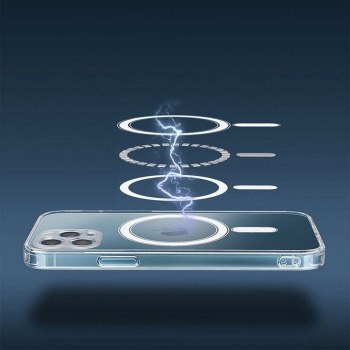 Futerał CLEAR MAG COVER (MID) kompatybilny z MagSafe do IPHONE 16 Plus transparentny