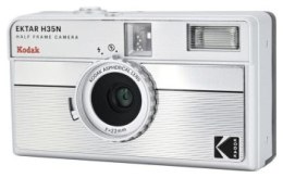 Aparat fotograficzny - Kodak EKTAR H35N Camera Striped Silver