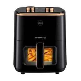 ELDOM FRYTKOWNIC BEZTŁUSZCZOWA FR45 FRITELO 1500W REGULACJA TEMP 80-200°C SZKLANE OKNO W POJEMNIKU DOTYKOWY PANEL STERUJĄCY