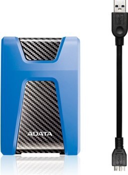 Dysk zewnętrzny HDD ADATA HD650 AHD650-2TU31-CBL (2 TB; 2.5 ; USB 3.1; kolor niebieski)