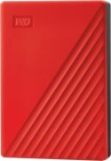 Dysk twardy WD My Passport 4TB czerwony (WDBPKJ0040BRD-WESN)
