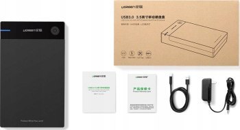 Obudowa na dysk UGREEN 50422 (3.5 ; USB 3.0; Tworzywo sztuczne ABS; kolor czarny)
