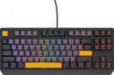 KLAWIATURA DLA GRACZY GENESIS THOR 230 TKL ANCHOR GRAY NEGATIVE US RGB MECHANICZNA OUTEMU RED