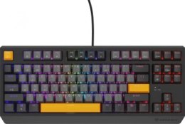 KLAWIATURA DLA GRACZY GENESIS THOR 230 TKL ANCHOR GRAY NEGATIVE US RGB MECHANICZNA OUTEMU RED