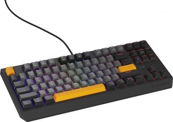 KLAWIATURA DLA GRACZY GENESIS THOR 230 TKL ANCHOR GRAY NEGATIVE US RGB MECHANICZNA OUTEMU RED