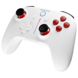 Rampage Hydra Kontroler gamingowy RGB bezprzewodowy pad biały