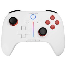 Rampage Hydra Kontroler gamingowy RGB bezprzewodowy pad biały