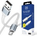 3mk Hyper Cable N-SERIES USB-A to Micro 1m 5V/2.4A 12W White