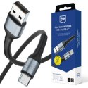 3mk Hyper Cable N-SERIES USB-A to USB-C 1m 9V/2A 18W QC 3.0 Black