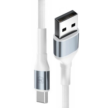 3mk Hyper Cable N-SERIES USB-A to USB-C 1m 9V/2A 18W White