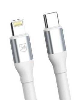 3mk Hyper Cable N-SERIES USB-C to Lightning 0.5m PD 3.0 9V/3A 27W White