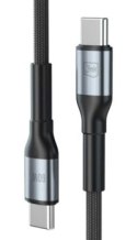 3mk Hyper Cable N-SERIES USB-C to USB-C 0.5m PD 3.0 QC 3.0 20V/3A 60W Black
