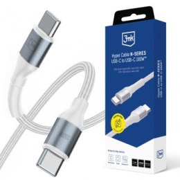 3mk Hyper Cable N-SERIES USB-C to USB-C 1m 20V/5A 100W White