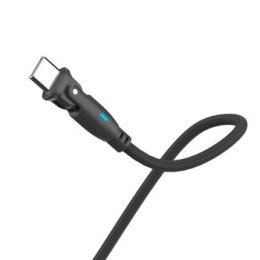 3mk Hyper Cable N-SERIES USB-C to USB-C 2m 20V/3A 60W Black - Swivel