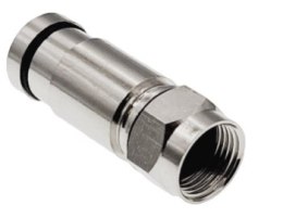 Alantec Złącze F kompresyjne RG6 średnica tulei wewnętrznej 4.55 mm (0 1) (WTR455)
