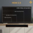 Claroc Kabel optyczny HDMI 2.0 AOC 4K@60Hz 15 m