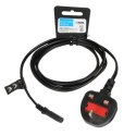 KABEL ZASILAJĄCY IBOX EURO 2-PIN AUDIO-RTV VDE 3X0 75MM MIEDŹ WTYCZKA UK