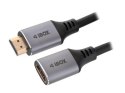 Kabel przedłużka HDMI do HDMI 4k złota wtyczka 2m