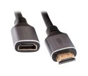 Kabel przedłużka HDMI do HDMI 4k złota wtyczka 2m