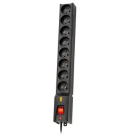 Listwa przeciwprzepięciowa Lestar LX 810 G-A 1 5m (8 x UTE; 10 A; 1 5m; kolor czarny)