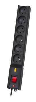 Listwa zasilająca Lestar LX 610 G-A K.:CZ 1 5M (6 x UTE; 10 A; 1 5m; kolor czarny)