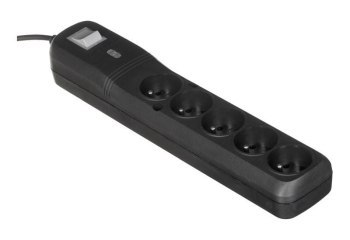Listwa zasilająca Lestar LV530W 2 5m (5 x UTE; 10 A; 2 5m; kolor czarny)