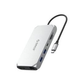 Orico USB-C 12w1 | USB-A 3.1 | USB-A 2.0 | USB-C PD 100W | 1x USB-C 3.1 | 2x HDMI 2.0 4K 60 Hz | 1x DP 1.4 4K 60 Hz | microSD/SD
