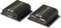Techly 100709 Extender HDMI po skrętce Cat6 / Cat6a / Cat7 RJ45, do 40m, EDID, IR, POE/POC