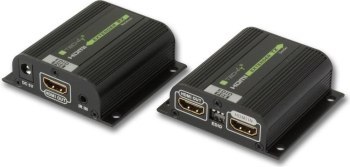 Techly 100709 Extender HDMI po skrętce Cat6 / Cat6a / Cat7 RJ45, do 40m, EDID, IR, POE/POC