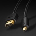 UGREEN HD127 Kabel micro HDMI - HDMI 4K 3D 1.5m (czarny)