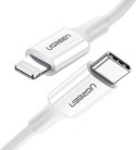 UGREEN US171 USB-C do Lightning 3A, 0.25m (biały)