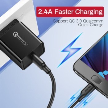 UGREEN USB do Micro USB QC 3.0 2.4A 1.5m (biały)