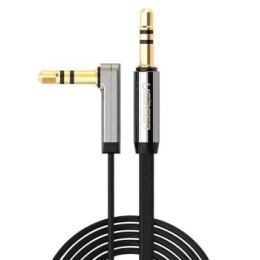 UGREEN kątowy miniJack 3,5mm AUX płaski 2m (czarny)