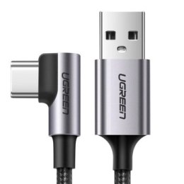 Ugreen US284 USB do USB-C kątowy 3A Quick Charge 3.0 1m szary