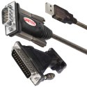 Unitek Y-105A konw. USB 1xRS-232 z adap.DB9F/DB25M