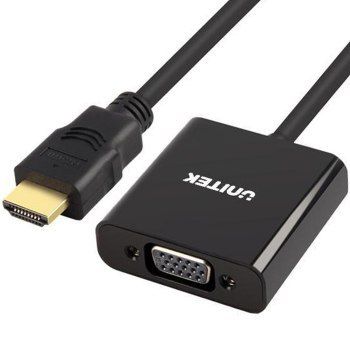 Unitek Y-6333 adapter HDMI to VGA + audio