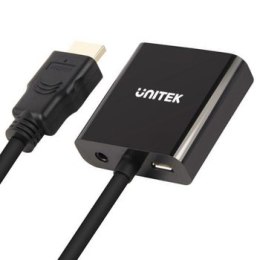 Unitek Y-6333 adapter HDMI to VGA + audio