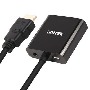 Unitek Y-6333 adapter HDMI to VGA + audio