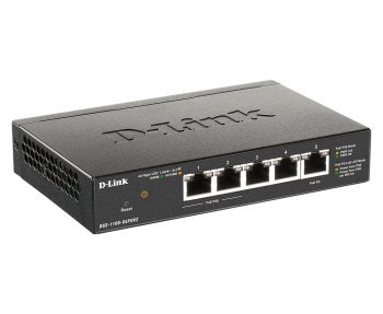 D-Link DGS-1100-05PDV2 5-Port Gigabit PoE Smart Ma