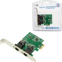 Karta sieciowa - LogiLink karta PCI Express 2x Gigabit LAN