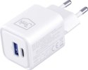 3mk Hyper Charger PD 33W GaN QC4+ biała