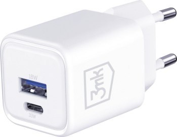 3mk Hyper Charger PD 33W GaN QC4+ biała