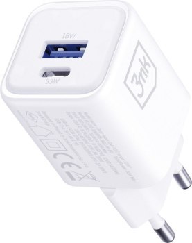 3mk Hyper Charger PD 33W GaN QC4+ biała