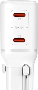 3mk incharge® Globe 45W™ 2C PD QC4+ PPS SCP AFCUS/EU/AUS/UK White