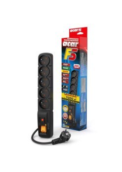 Listwa antyprzepięciowa - Acar F5 5 gniazd 3.0m
