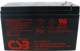Akumulator żelowy CSB HR1234W F2 12V 9Ah
