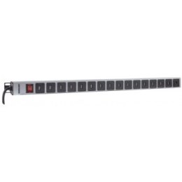 Listwa antyprzepięciowa - Intellinet 164498 Listwa zasilająca Rack pionowa 16 gniazd USB typu A