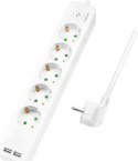 Listwa antyprzepięciowa - LogiLink 5 gniazd 1.5m biała