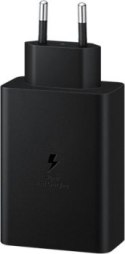 Zasilacz Samsung 65W EP-T6530 (2x USB C, 1x USB A, bez kabla) czarna